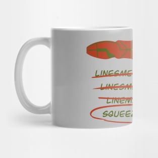 Electrician Humor Misspelled Lineman’s Pliers Squeezy Hammer Mug